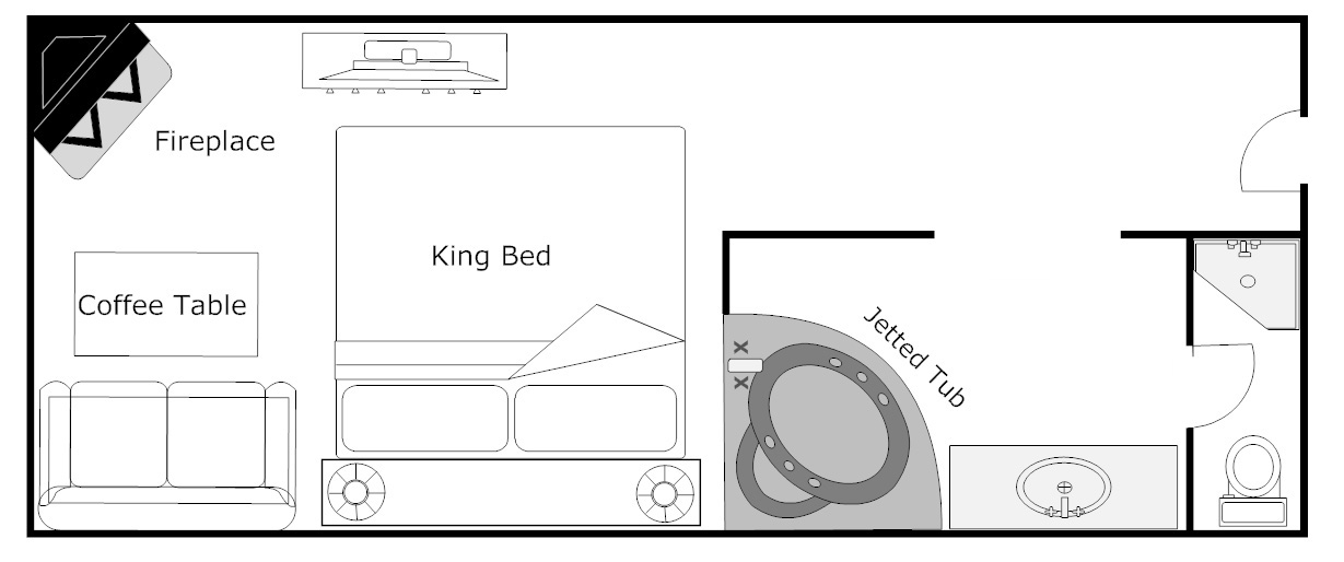 King Suite Jetted Tub